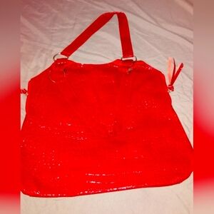 Black and a Red purse